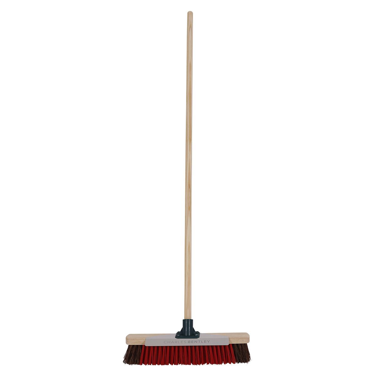 16" Outdoor Utility Broom with Scraper